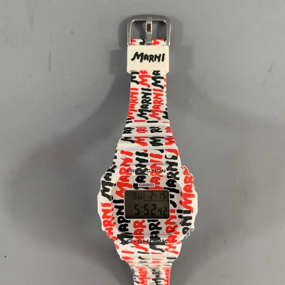 MARNI G Shock Logo Watch